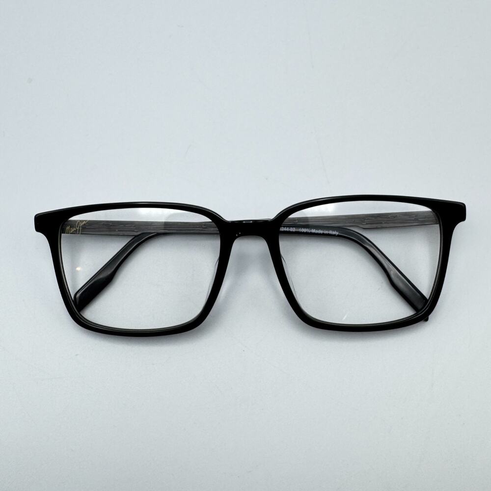 Maui Jim Eyeglasses Frames MJO2244-02 Mens Black Square 55-18-145 New Authentic
